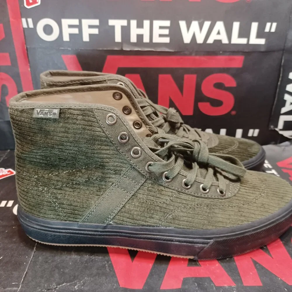 Vans Olive Green High-Top Sneakers